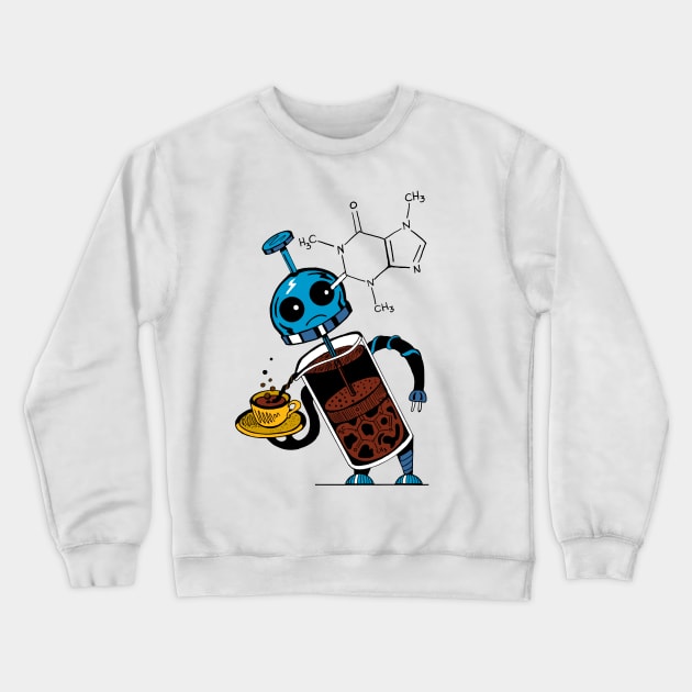 Coffee Robot Crewneck Sweatshirt by Surly